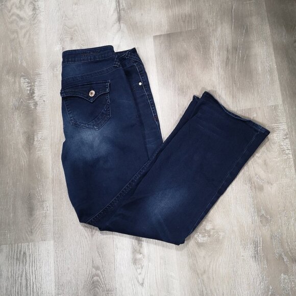 2/$30.00 - Hydraulic Emma Slim Boot Ladies Dark Wash Size 15/16 Jeans - Picture 5 of 12